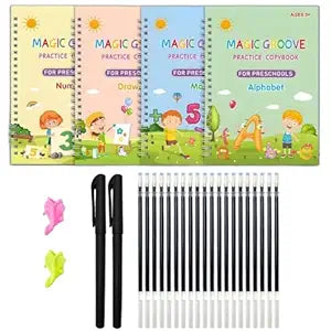 Snak Magic Kids Pratice NoteBook 4in1 with 10Pincles