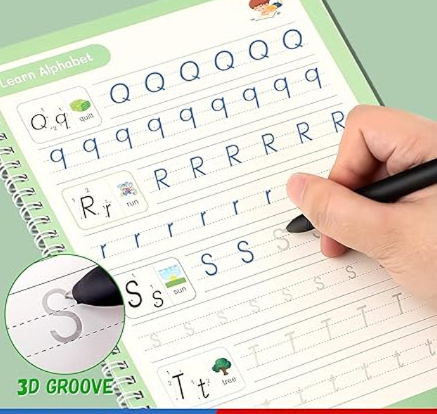 Snak Magic Kids Pratice NoteBook 4in1 with 10Pincles