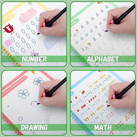 Snak Magic Kids Pratice NoteBook 4in1 with 10Pincles