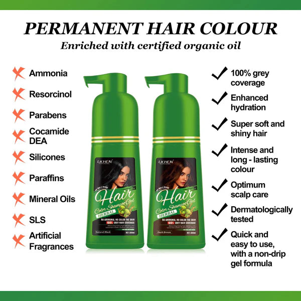 Lichen Hair Color Argan Oil Gell 200ml Pump