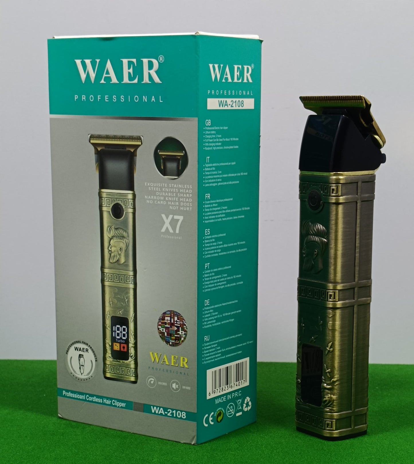 Waer Proffessional Trimmer X7 Model WA-2108