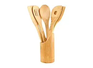 Cooking Bambo Wooden Spoan Set 5 in 1