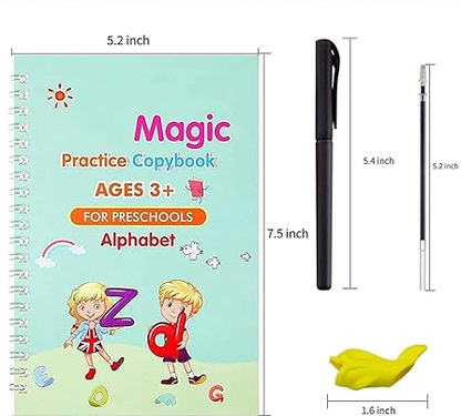 Snak Magic Kids Pratice NoteBook 4in1 with 10Pincles