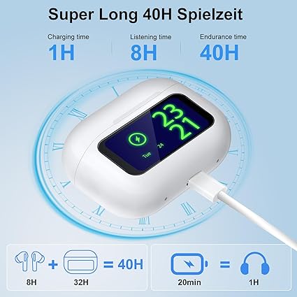 Display Airpods with ANC/ENC Touch Control E9