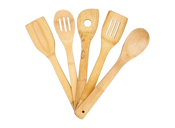 Cooking Bambo Wooden Spoan Set 5 in 1