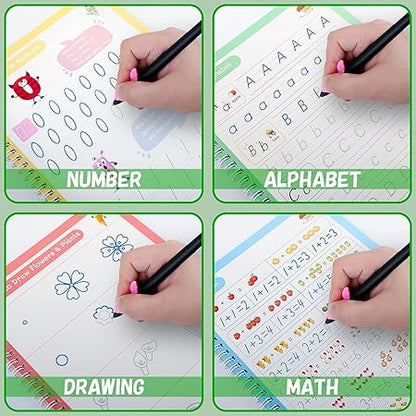 Snak Magic Kids Pratice NoteBook 4in1 with 10Pincles