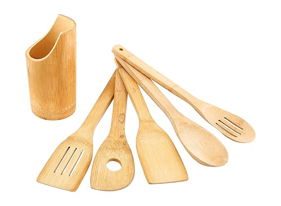 Cooking Bambo Wooden Spoan Set 5 in 1