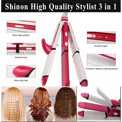 Shinon Hair Straightener 3in1