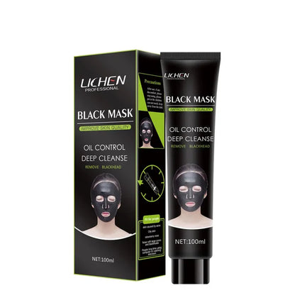 Lichen Face Black Mask