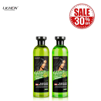 Lichen Hair color Argan Oil Gell A,B Bottles