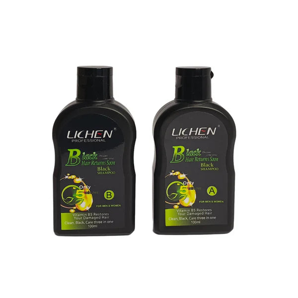 Lichen Hair Color Shampoo A,B Bottle