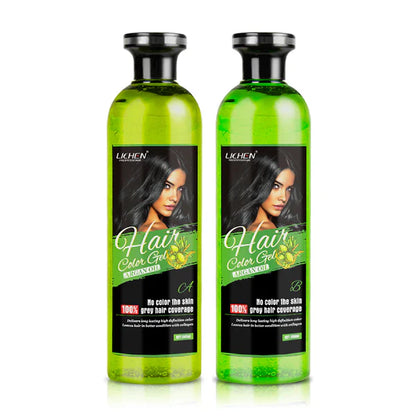 Lichen Hair color Argan Oil Gell A,B Bottles
